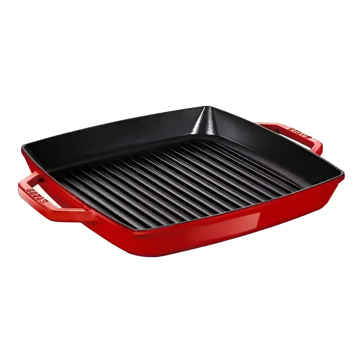 Staub Square Cast Iron Double Handle Grill Pan 28cm.