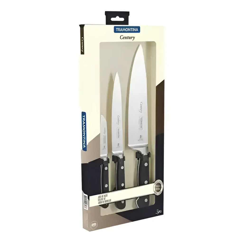 Tramontina Century 3 Piece Preparation Knife Set.