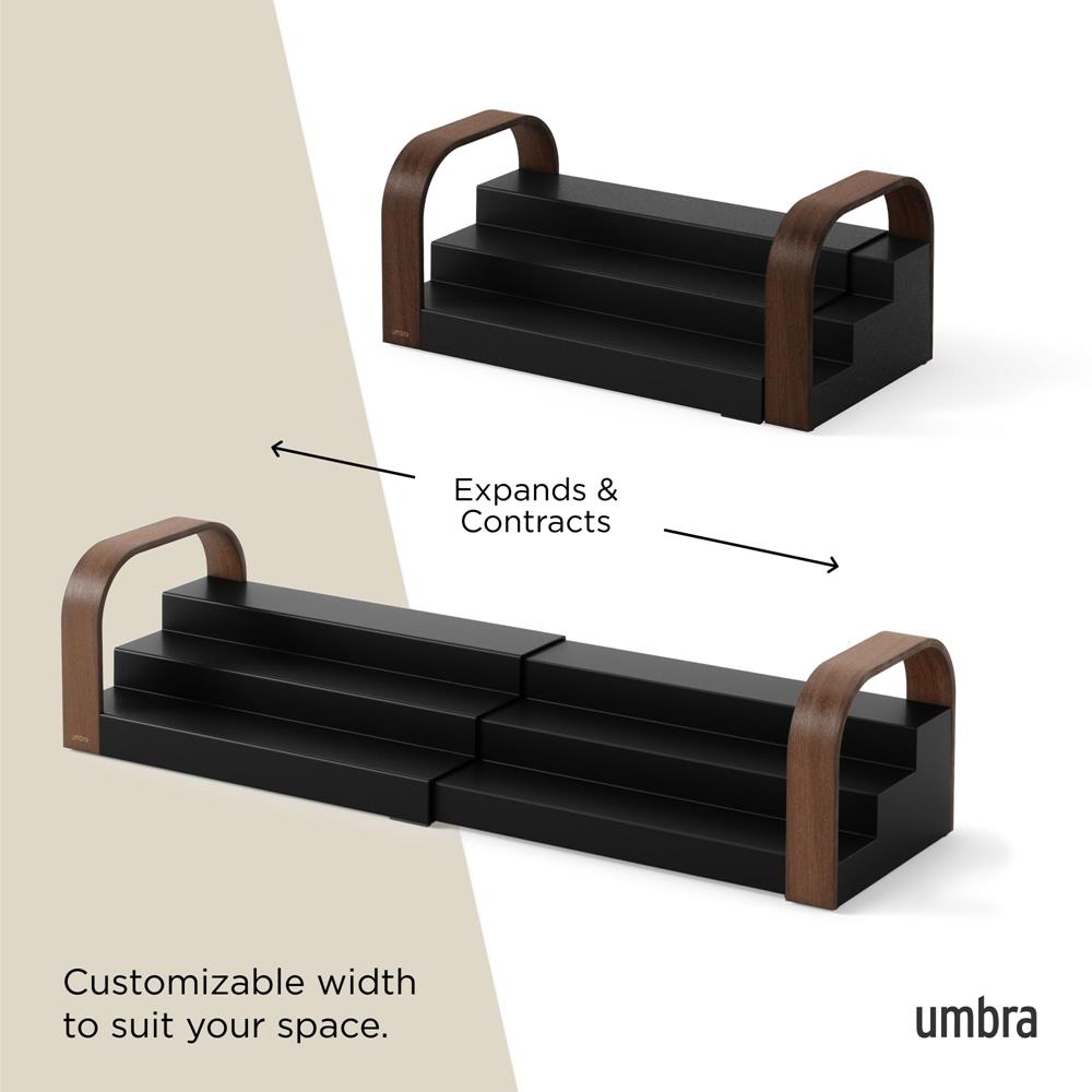 UMB Bellwood 3 Tier Spice Shelf Walnut