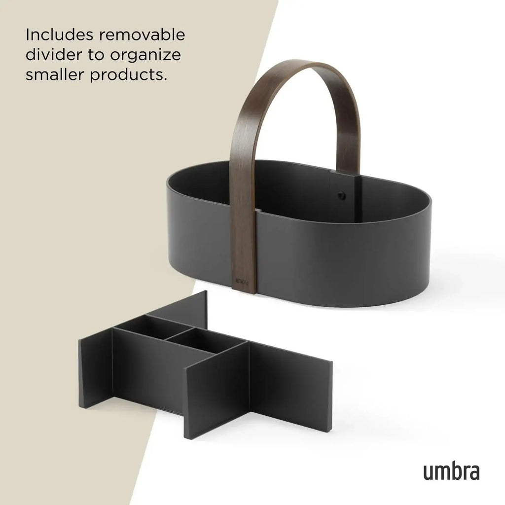 Umbra Bellwood Storage Caddy Black Walnut.