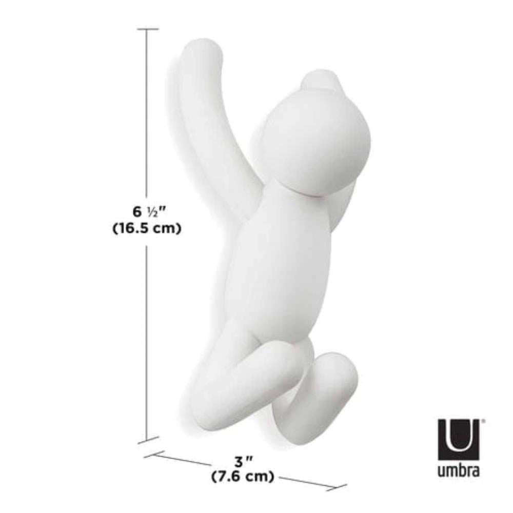 Umbra Buddy Wall Hooks Set of 3 White
