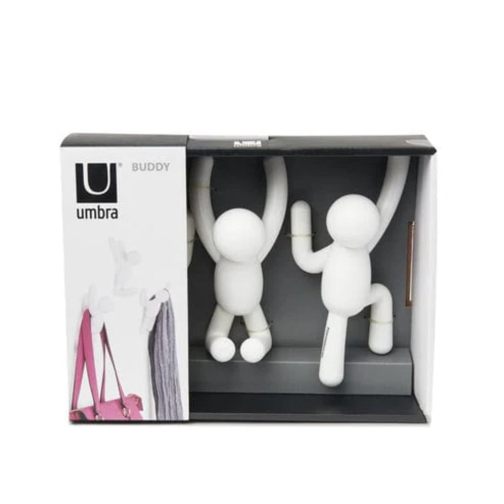 Umbra Buddy Wall Hooks Set of 3 White