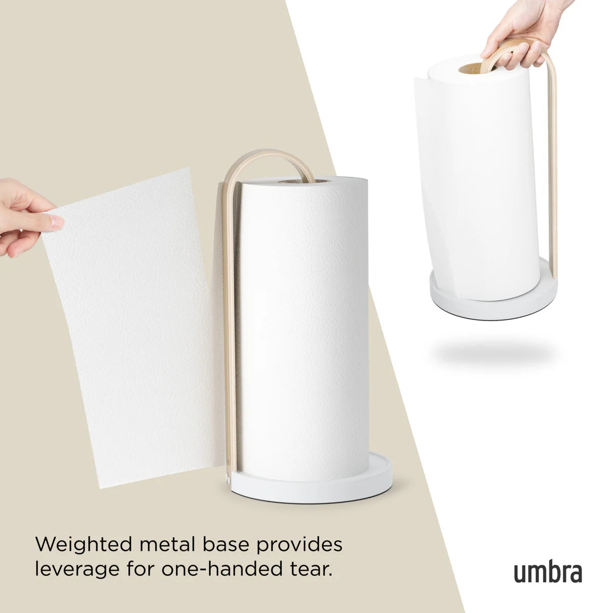 Umbra Bellwood Paper Towel Holder White