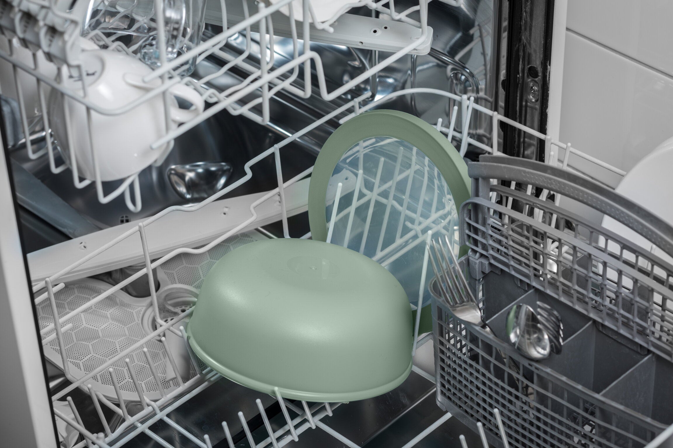 Mepal Cirqula Shallow Bowl 3 Piece Set Nordic Sage