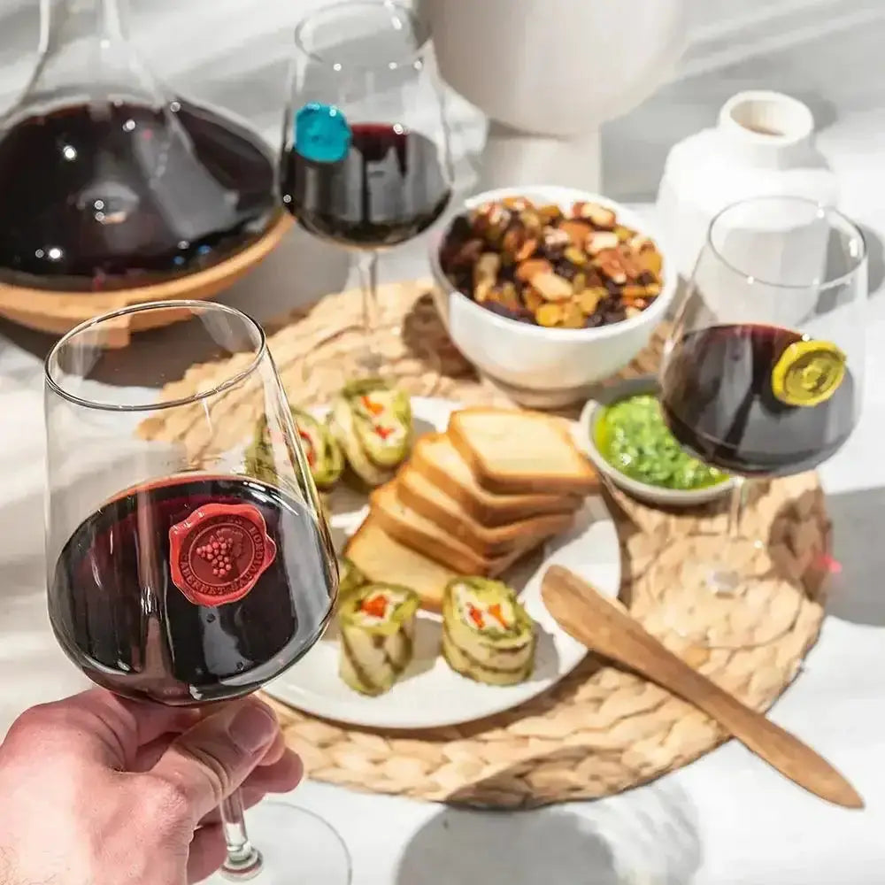 Vacu Vin Classic Wine Glass Markers Set of 8.