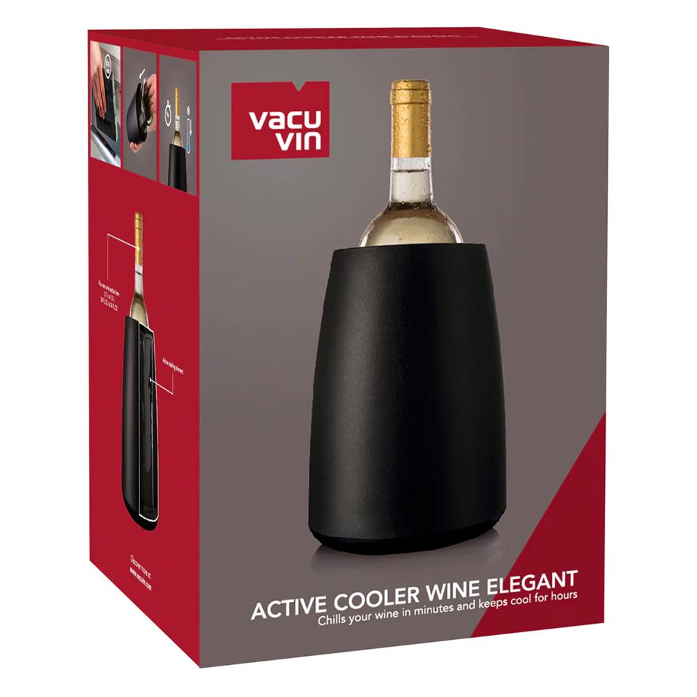 Vacu Vin Rapid Ice Wine Bottle Chiller Black