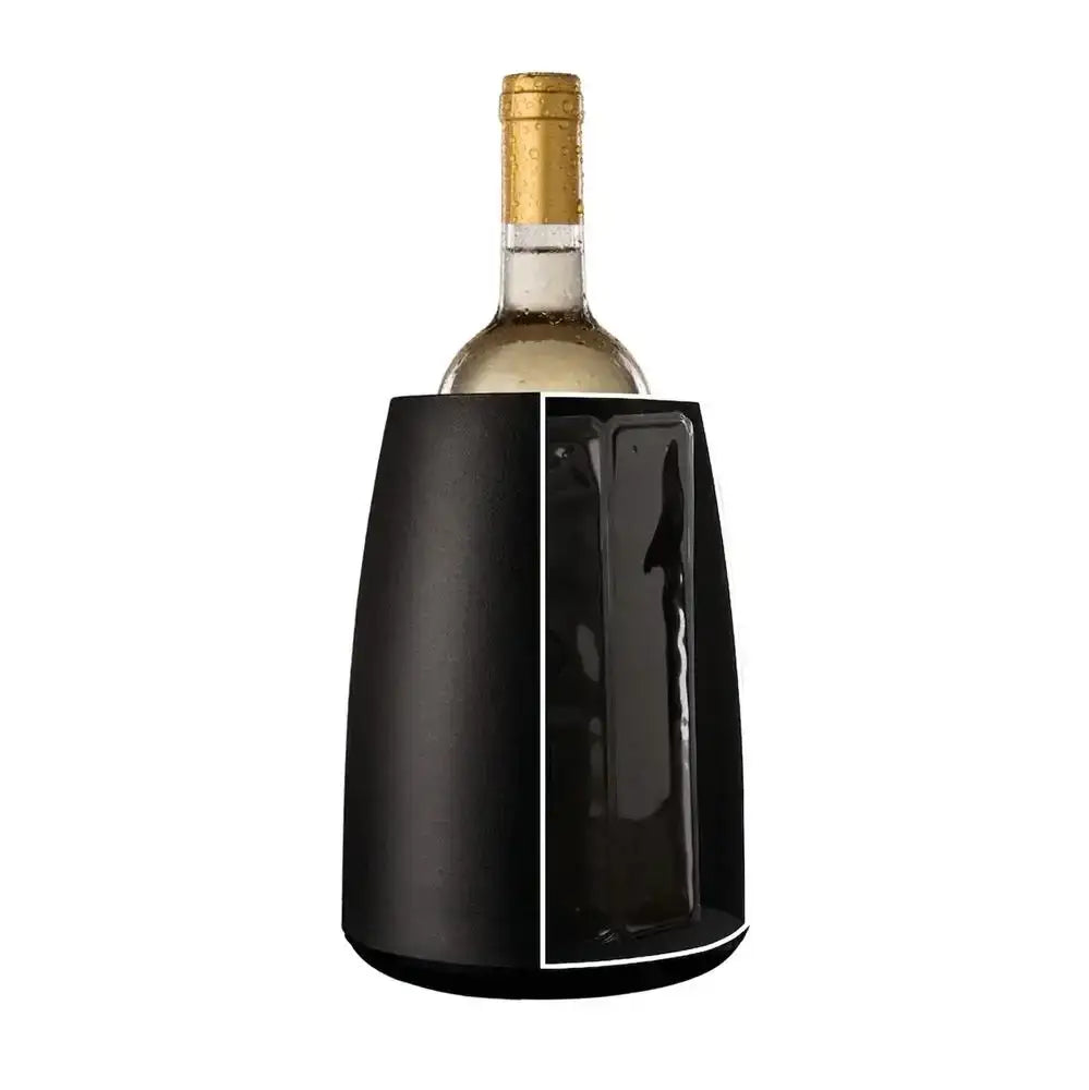 Vacu Vin Rapid Ice Wine Bottle Chiller Black.