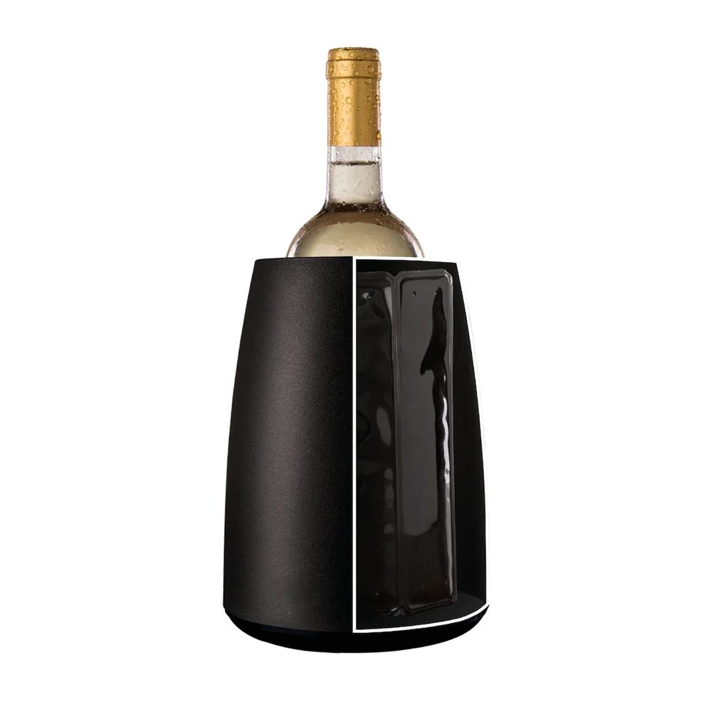 Vacu Vin Rapid Ice Wine Bottle Chiller Black