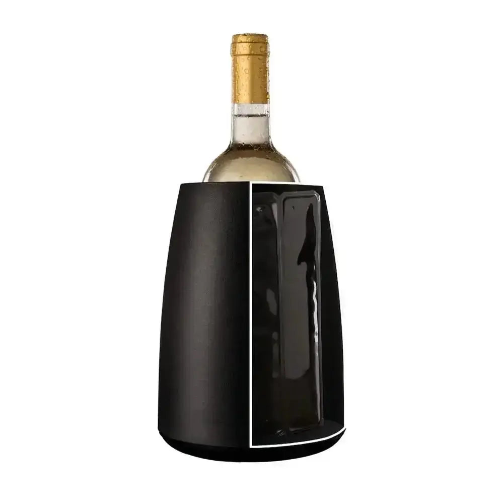 Vacu Vin Rapid Ice Wine Bottle Chiller Black.