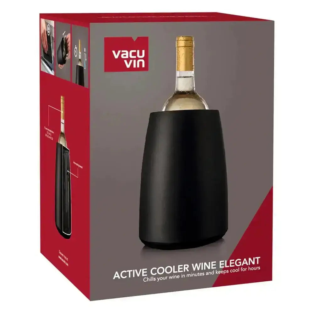 Vacu Vin Rapid Ice Wine Bottle Chiller Black
