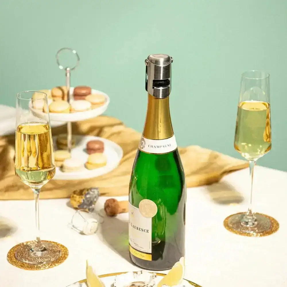Vacu Vin Stainless Steel Champagne Stopper.