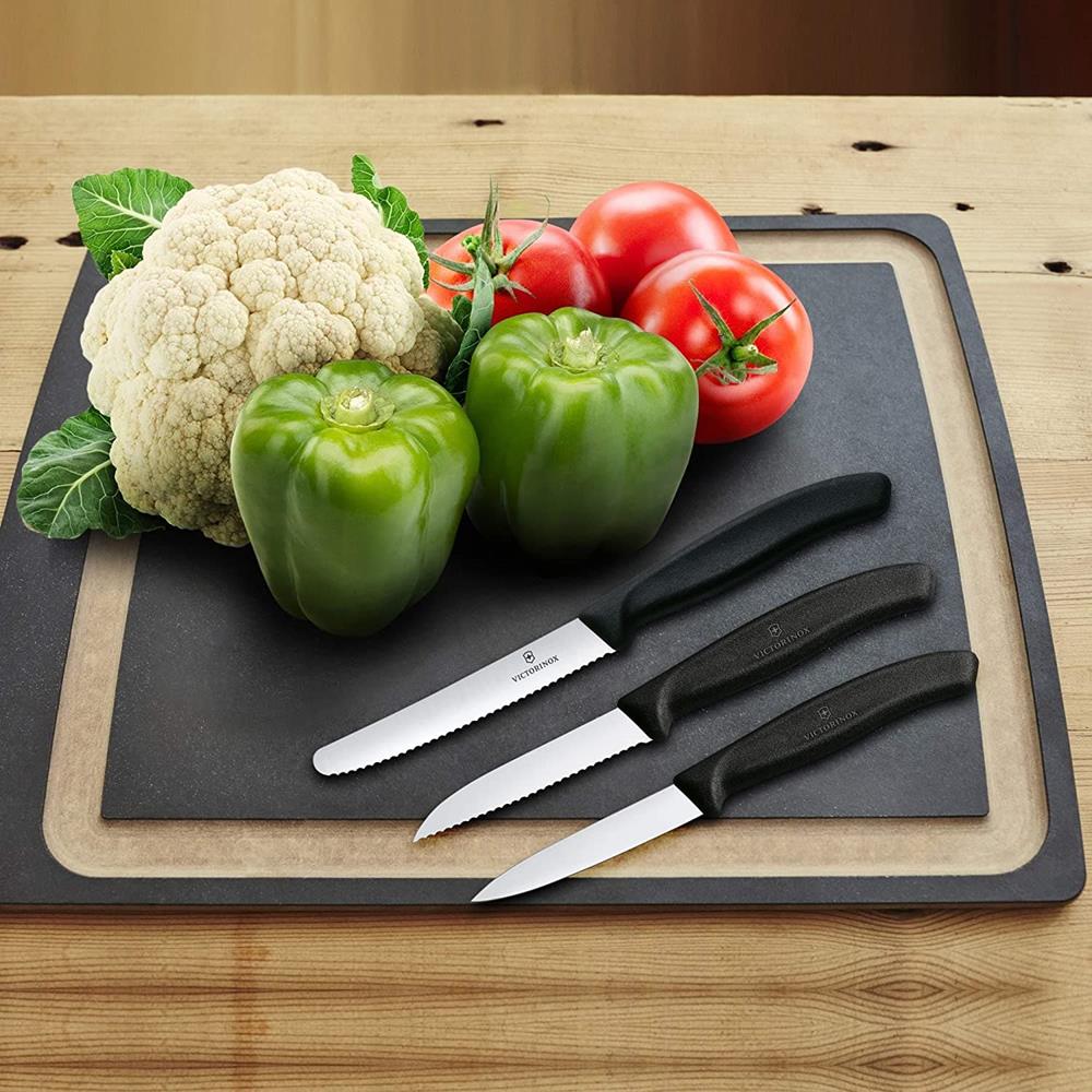 Victorinox Swiss Classic Paring Knife Set 3 Piece Black