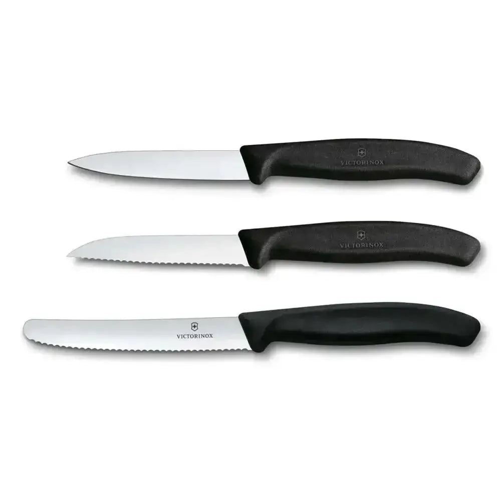 Victorinox Swiss Classic Paring Knife Set 3 Piece Black.