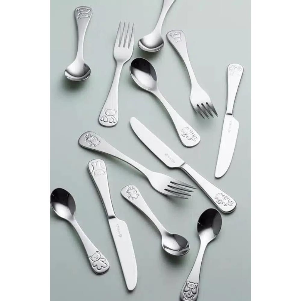 Viners Kids Stainless Steel Cutlery Set 3pc Farmyard