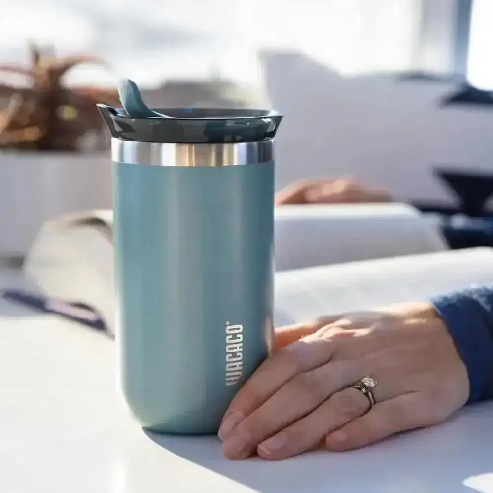 Wacaco Octaroma Insulated Travel Mug Blue 300ml.