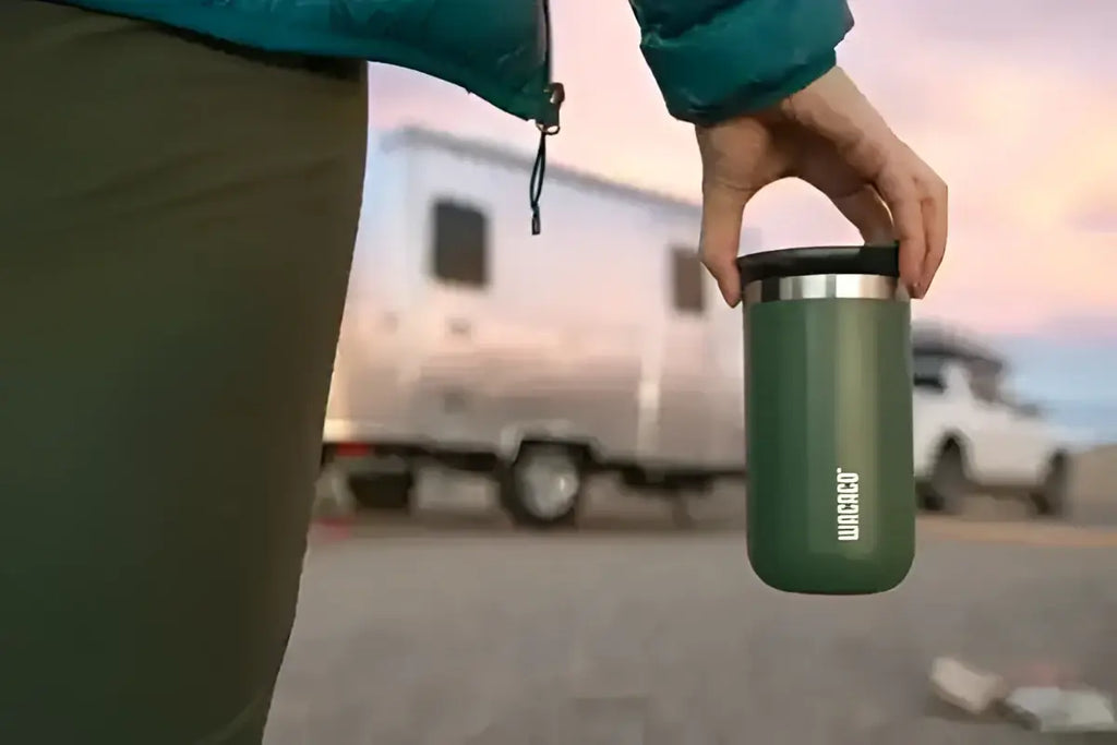 Wacaco Octaroma Insulated Travel Mug Green 300ml.