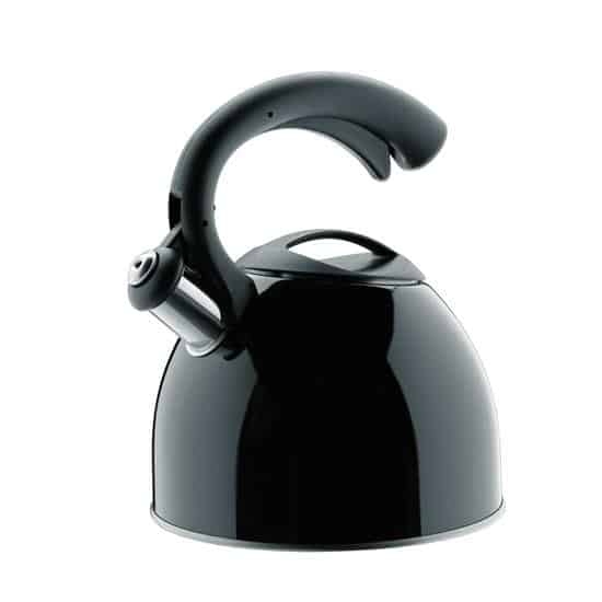 Cilio Count Black Stovetop Whistling Kettle 1.8L