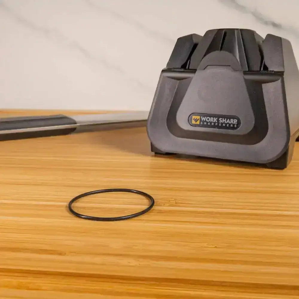 Black rubber o-ring for work sharp e2 sharpener drive replacement designed for durable knife sharpening use