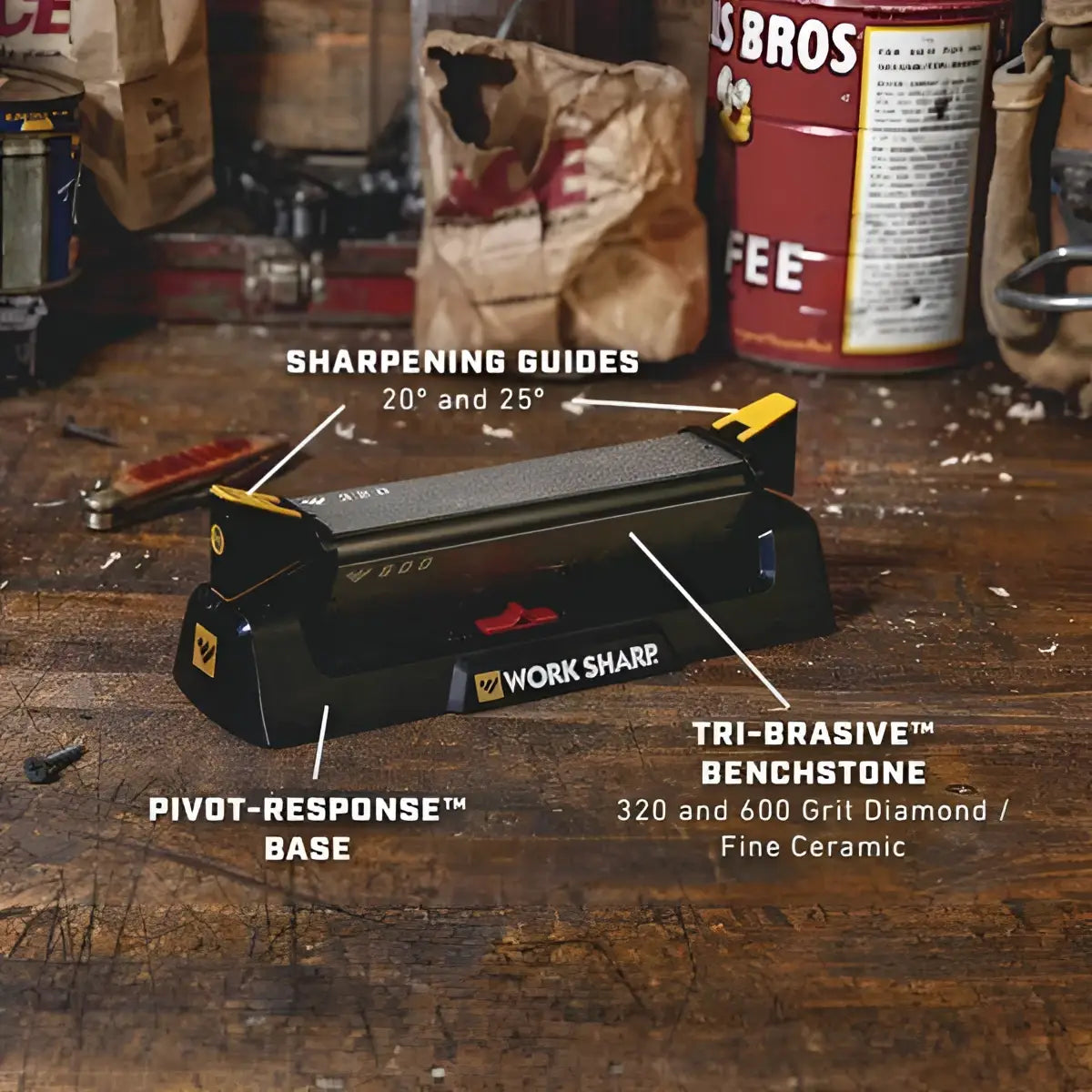 Work Sharp Tri-Brasive Knife Sharpener 320/600 Grit.