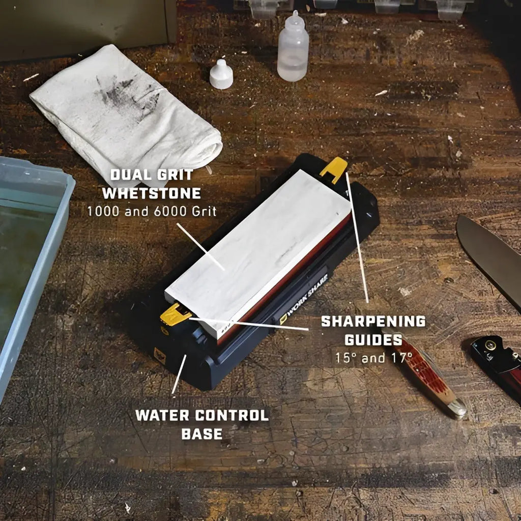 Work Sharp Whetstone Knife Sharpener 1000/6000 Grit.