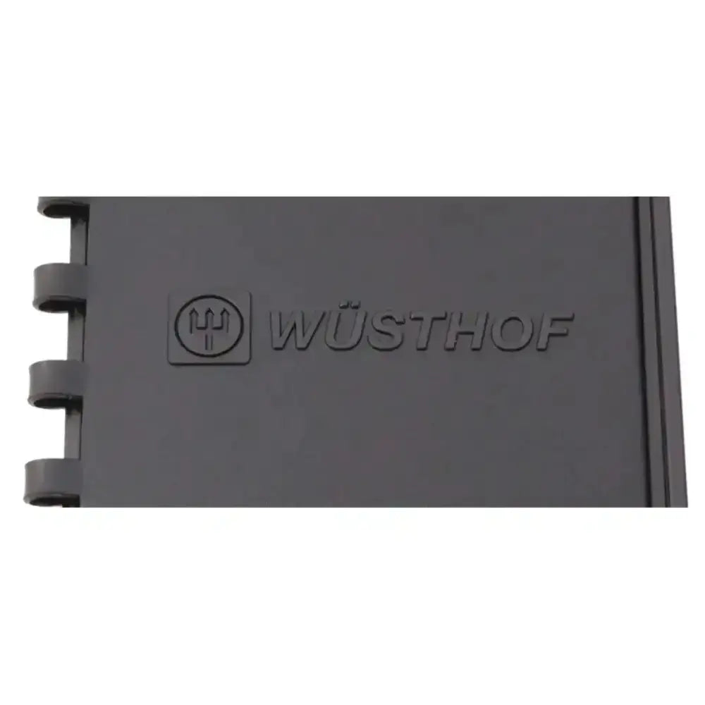 Black knife sheath with Wösthof logo on a white background