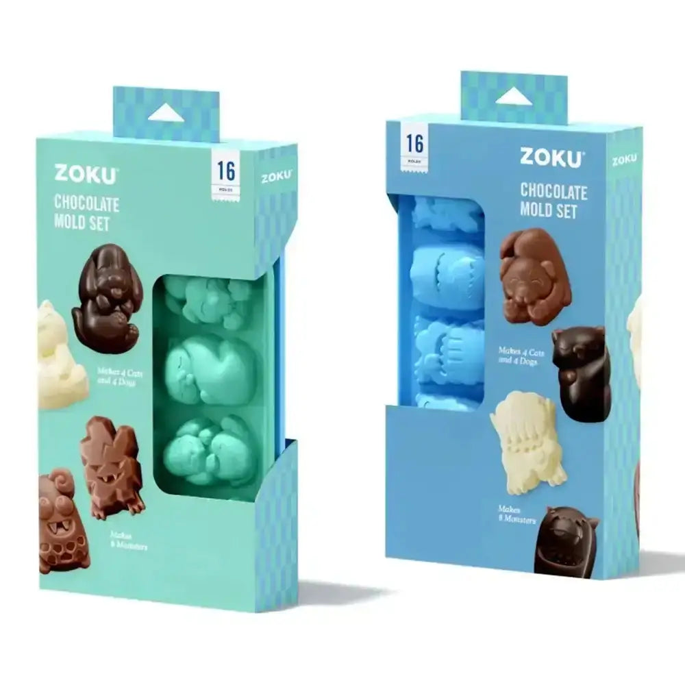 Zoku chocolate mold set packaging on a white background