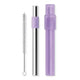 Zoku Jumbo Pocket Stainless Steel Straw Purple