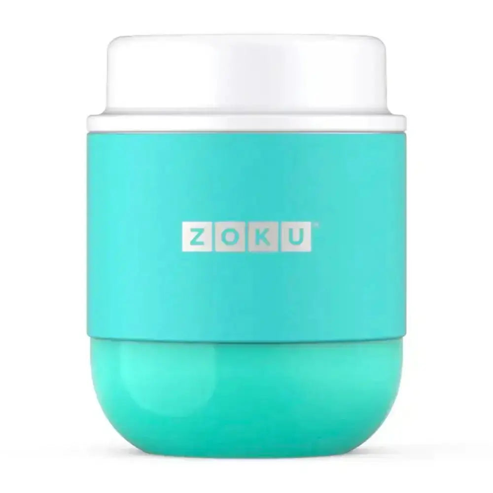 Turquoise Zoku container on a white background
