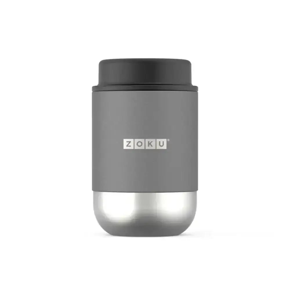 Gray Zoku insulated container on a white background