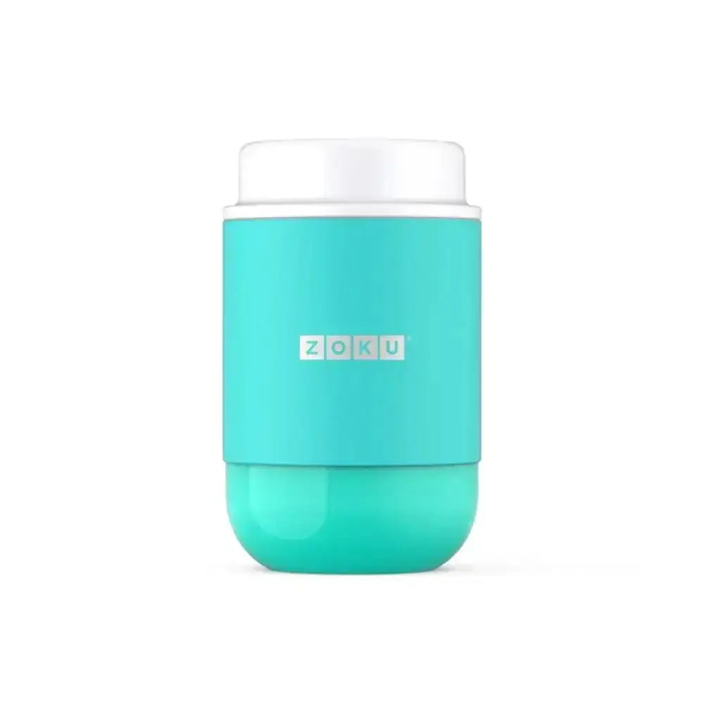 Turquoise Zoku container on a white background