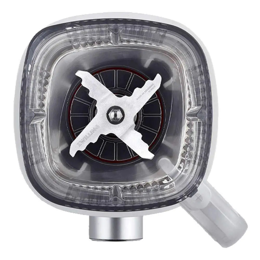 Blender blade with clear housing on a white background