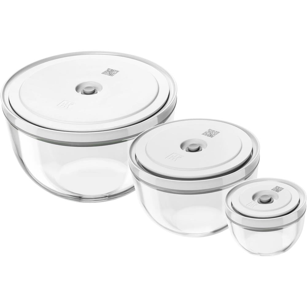 Zwilling Fresh And Save Round Glass Bowl Set 3pc