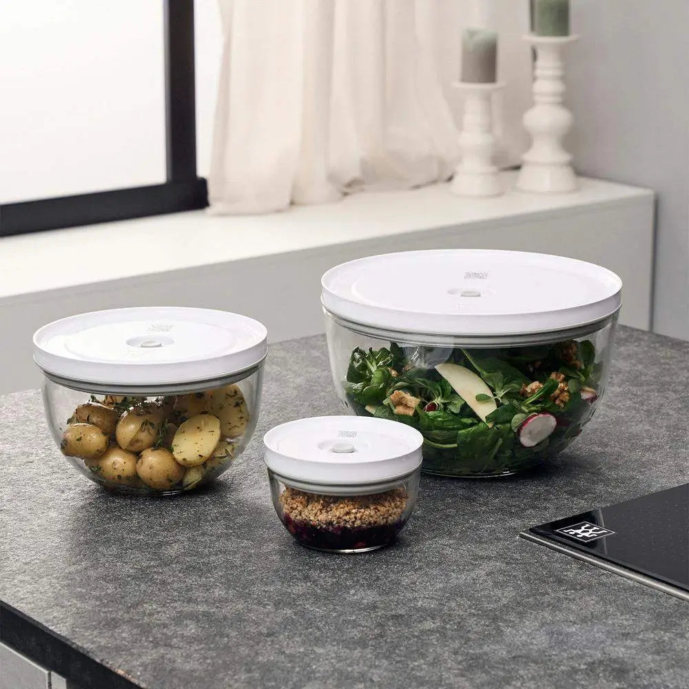Zwilling Fresh And Save Round Glass Bowl Set 3pc.