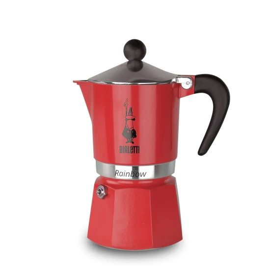 Bialetti Moka Induction coffee maker, red - 6 cup 