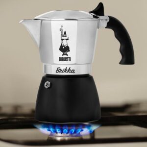 Bialetti Moka Express 2-Cup Mini Magritte Stovetop Espresso Maker with Cups