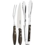 Tramontina Braai Carving Knife & Tongs Set 3pc