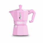 Bialetti Moka Exclusive Espresso Maker 3-Cup Pink