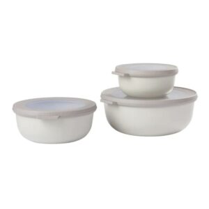 Mepal Cirqula Multi Bowl Set 3pc Nordic White