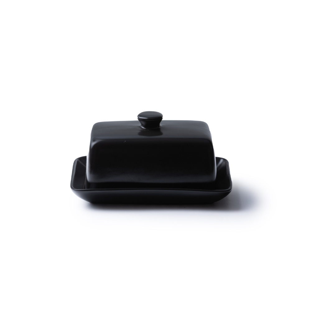 JAN-Noir-et-Noir-Butter-Dish-Black-1 JAN Noir et Noir Butter Dish 500g - Image 1