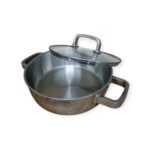 3 Ply Stainless Steel Shallow Casserole Pot 3.5L