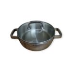 3 Ply Stainless Steel Shallow Casserole Pot 3.5L - Image 3
