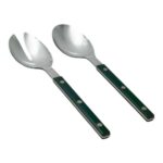 Olivia Stainless Steel Colour Salad Server Set - Image 5