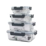 Console-Madrid-Glass-Food-container-Set - Cookin