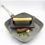 MasterClass-Cast-Iron-Grill-Press-with-Wooden-Handle-3 - Cookin