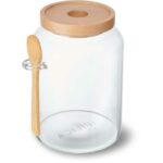 Kitchencraft Idilica Glass Storage Jar With Spoon 1.2l