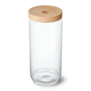 kitchencraft-idilica-glass-storage-jar-with-beechwood-lid-1000ml-1 - Cookin