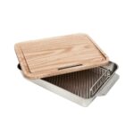 Ooni Stainless Steel Medium Roasting Pan with Carving Board