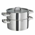 Kuechenprofi-San-Remo-Pot-and-Lid-Set-with-Steaming-Insert - Cookin