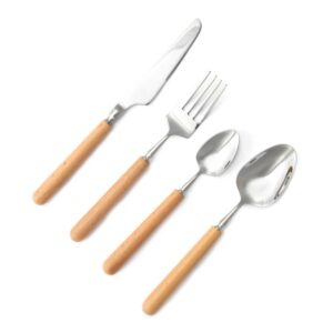 nicolson-russell-acacia-light-wood-cutlery-set-of-16-1 - Cookin