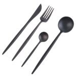 nicolson-russell-dubai-matte-black-cutlery-set-of-16-1 - Cookin